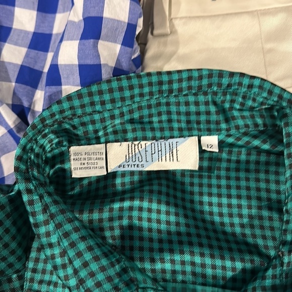 Josephine petites button up long sleeve shirt size 12 women’s - Picture 5 of 7